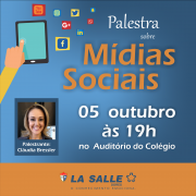 Palestra sobre cuidados nas redes sociais