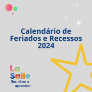 Família Lassalista, confira o calendário.