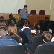 Palestra com escritor João  Roriz 