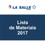 Confira a Lista de Materiais para 2017