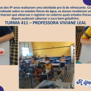 Atividade Refrescante com os alunos da turma 411