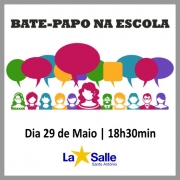 Bate-papo de maio já tem nova data