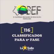 Conheça os classificados para a 2ª fase da OBEF