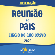 Reunião de Pais - Início do ano letivo