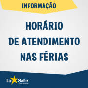 Horário Especial de Atendimento no Período de Férias