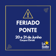 COMUNICADO: FERIADO PONTE