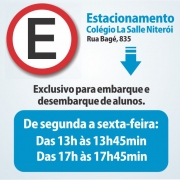 Estacionamento exclusivo no Colégio