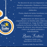 BOAS FESTAS!