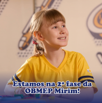 Estamos na 2ª fase da OBMEP Mirim!