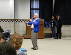 Encontro com ex-alunos aprovados no vestibular