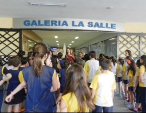 Pequenos lassalistas conhecem a Galeria La Salle