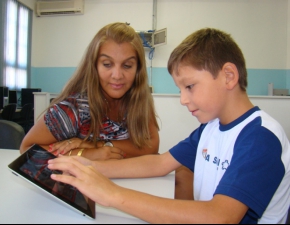 Primeiro dia de aula dos alunos novos