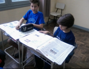 Jornal na sala de aula