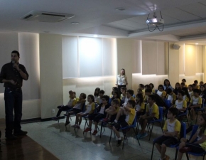 Palestra sobre petróleo para o 3º ano do EF